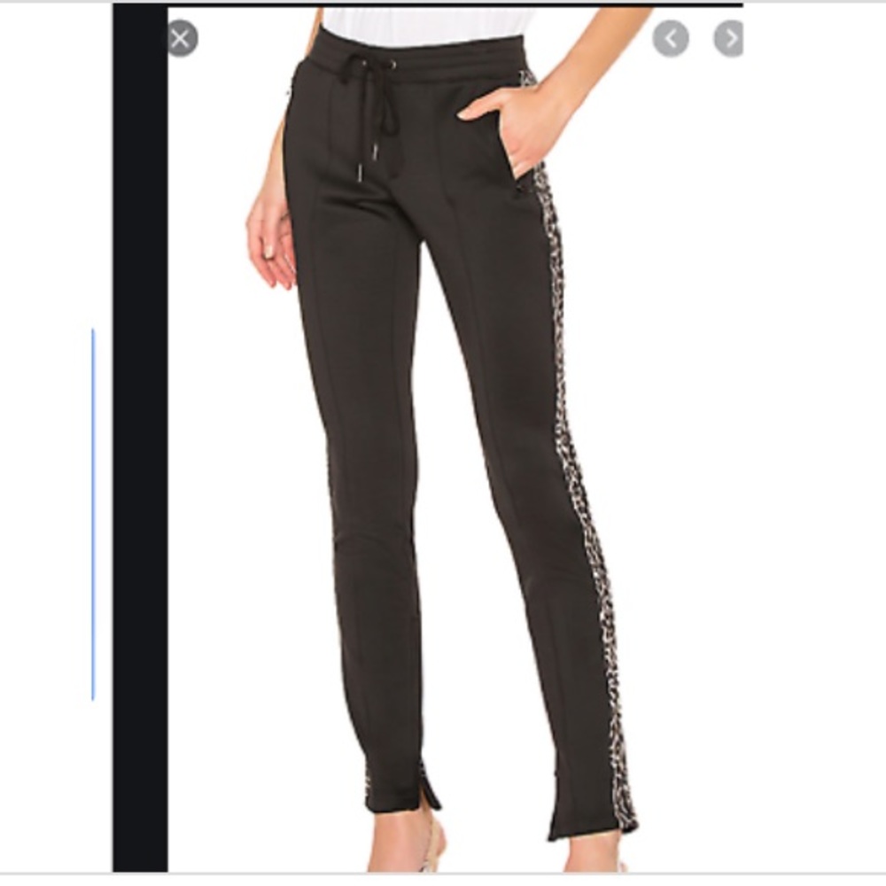 Pam & Gela Stripe Cigarette Track Pants NWOT